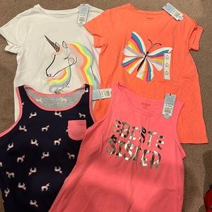 Lot of 4 Cat & Jack Shirts Size XL